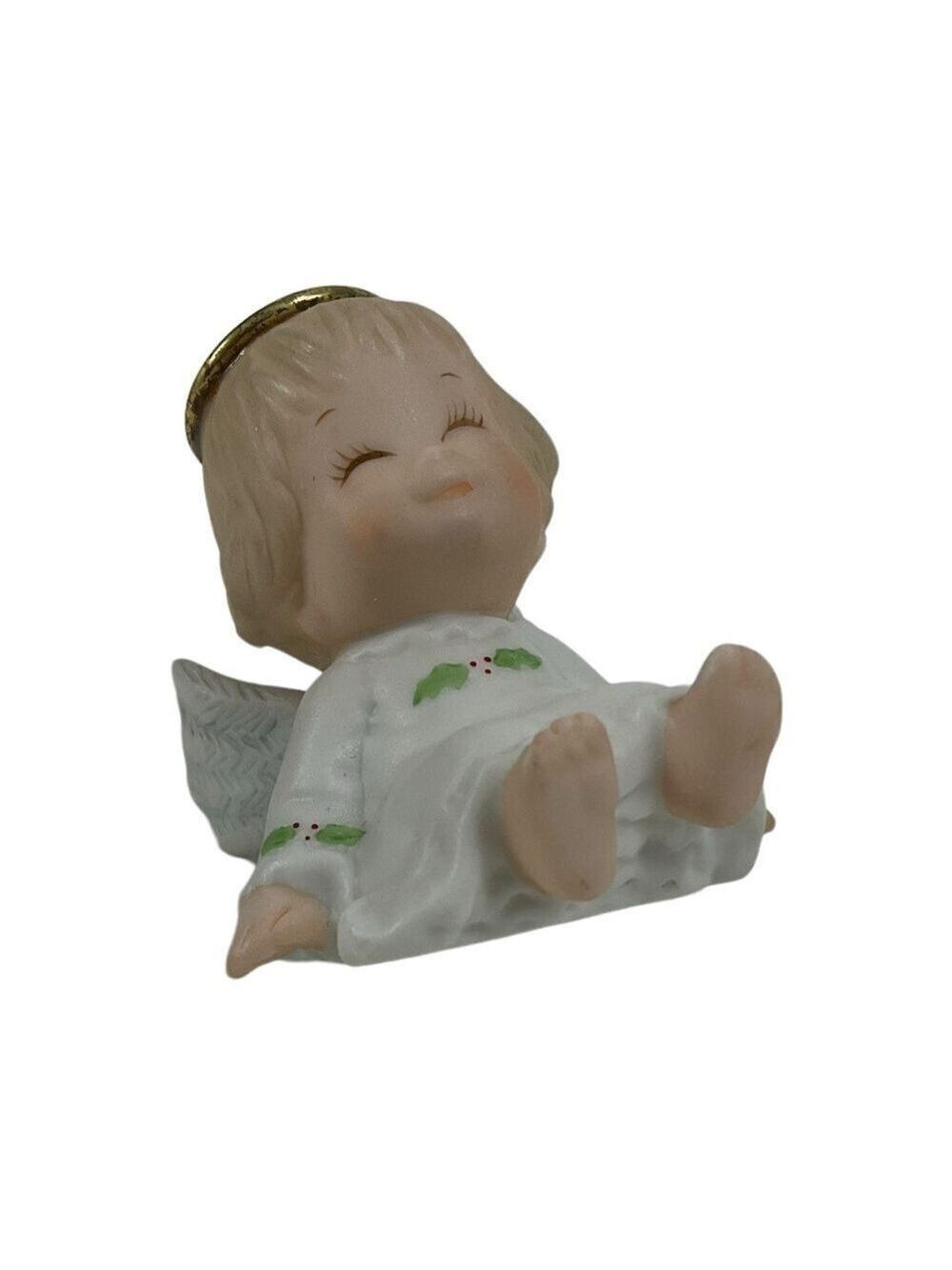 1987 Morehead Enesco Baby Angel Figurine Christmas Decor Vintage approximate 2” - Picture 6 of 9